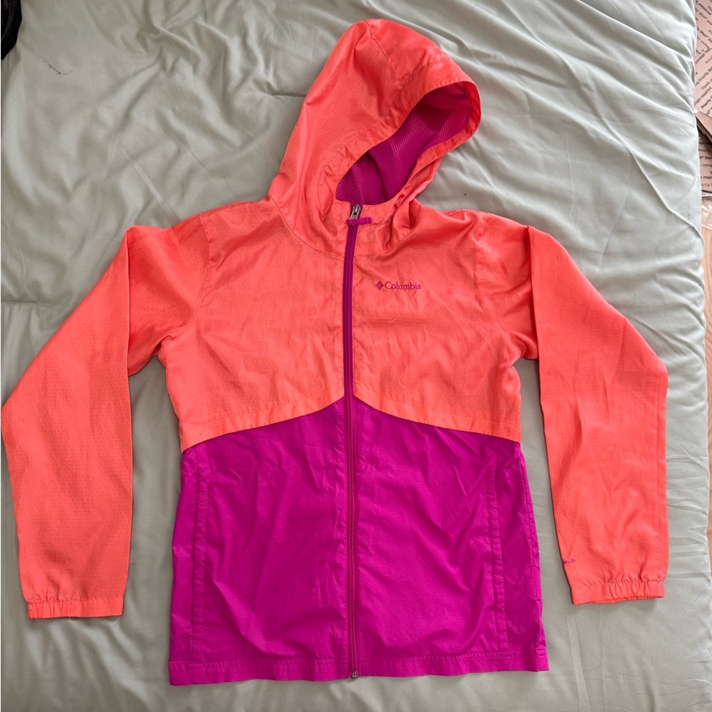 Columbia Wind Breaker / Rain Jacket - Kids Large